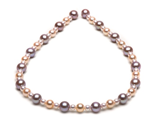 freshwater pearls mixed with 5 mm akoya pearls