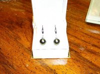 Tahitian pearl drops in box