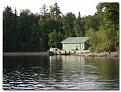 the boathouse on the entry bay