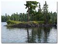 Shield country.. the trees can root on just rock! Very little soil  throughout. The lakes have rock 