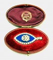 Georgian Enamel & Seedpearl Locket In Box