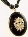 Victorian Jet & Seedpearl Locket