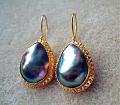 Sea of Cortez Black Mabe Earrings