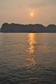 Sunset on Ha Long Bay