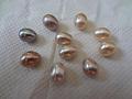 9-10mm metallic rice loose pearls