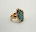 abalone pearl ring