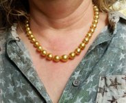 Neckshot of the 24kt gold with golden overtones