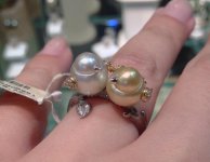 'lovebirds' ring from Rio Pearl (Hong Kong)