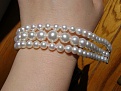 Custom PP, AAA FW triple strand bracelet. Direct sunlight.