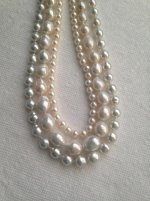  white south sea vs white Edison freshwater or metallic white freshwater pearls