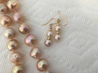 Ripple pearls freshwater pearl dangles from Catherine Cardellini