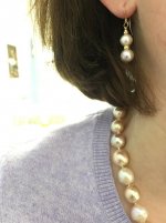 Ripple pearls freshwater pearl dangles from Catherine Cardellini