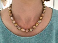 Ripple pearl strand and earring set from Catherine Cardellini.