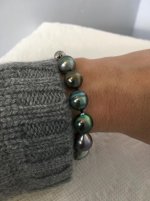 Pearl Paradise multicolored Tahitian bracelet