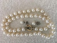 8.5 to 9 cream White South Sea pearl strand which were my first pearls purchased in Kona