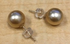 9 mm and my first Gold South Sea Pearls