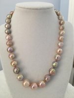 Ripple pearl strand on a bust