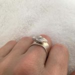 Feather pearl ring from Sarah at Kojima Pearl