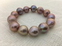 Lavender baroque freshwater stretch bracelet from Sarah at Kojima Pearl