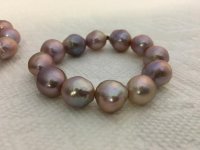 Lavender baroque freshwater stretch bracelet from Sarah at Kojima Pearl