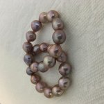 Lavender baroque freshwater stretch bracelets from Sarah at Kojima Pearl