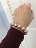  lavender baroque freshwater stretch bracelet from Kojima Pearl