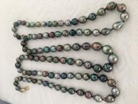 50 inch strand of multicolor baroque tahitian pearls from Pearl Paradise