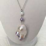 Fireball pendant from Pearl Paradise - The fireball portion of the pendant is roughly 36mm x 22mm