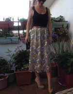 Pink tahitians flower skirt outfit.JPG