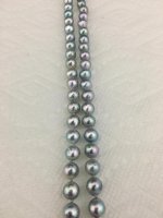 Natural-color baroque akoya pearl strand