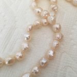 cream freshwater pearl rosebud rope from Lilia's Treasures