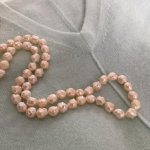 cream freshwater pearl rosebud rope from Lilia's Treasures