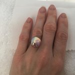 soufflé pearl ring In more diffused natural lighting from Hisano little h