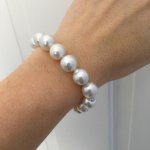 baroque white South Sea stretch bracelet from Kojima Pearl Company.