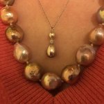 Ripples and Pearl Paradise pendant