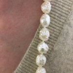 39 rope of cream rosebud pearls from Kojima Pearl Company