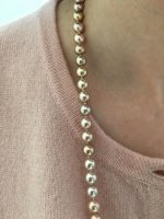 36 metallic freshwater pearl rope from Pearl Paradise