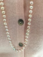 he rope was purchased during a Black Friday sale and the pearls are 6.5-7mm