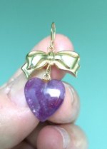 lone amethyst earring