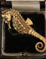 seahorse vintage pendant from England