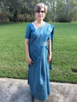  Aunt Love's silk sari