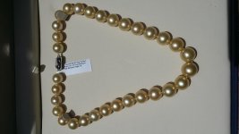 18 12-15mm Golden South Sea strand