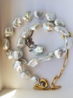 White souffle pearl strand Pearl Paradise with souffle pendant Kojima