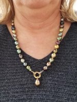 Fiji pearl necklace made from several pieces