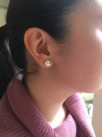 South Sea Pearl keshi studs Cees