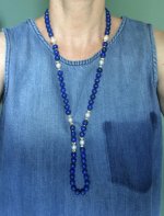 lapis and Freshadama necklace