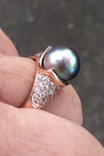 Sea of Cortez pearl from Douglas in Pearl Paradise rose gold ring