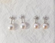 Matching Pearl Studs