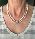 Wearing Nana's pearls today