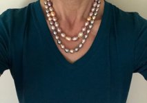 wearing freshwater pearls